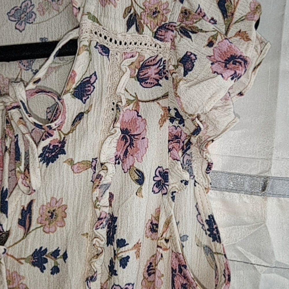 Xhiliration floral shabby chic, boho dress - Picture 8 of 10